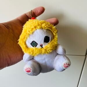 Shrimp Cat Bag Dangler Keychain Plush
